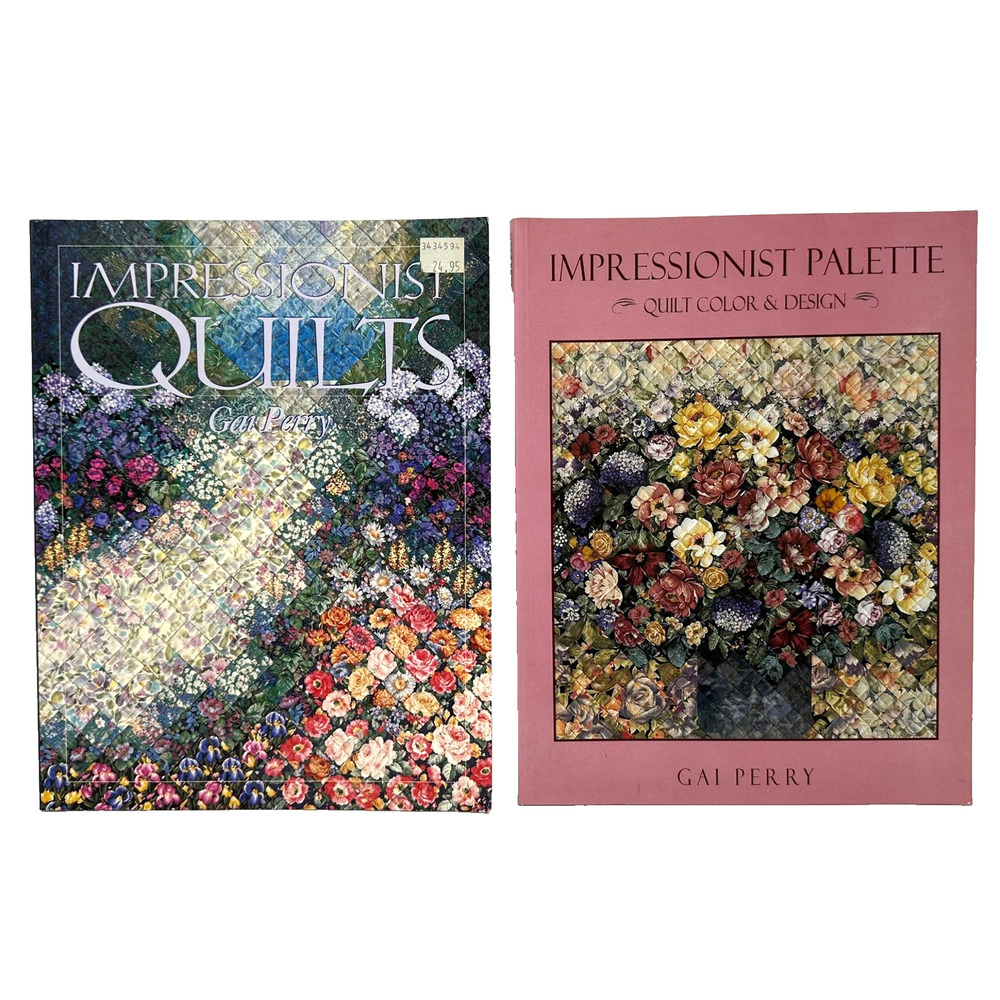 Two Gai Perry Quilt Books Lot Impressionist Quilts Impressionist Palette